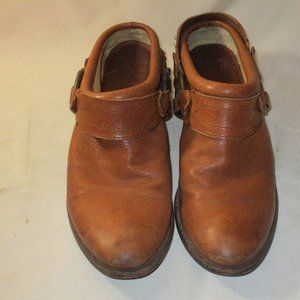 Frye Western Moto Leather Mules/Clogs 7 B